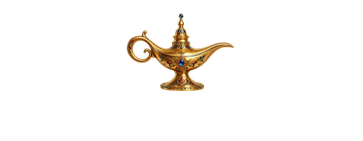 Eine goldene Sultanslampe mit Edelsteinen steht als orientalisches Symbol für das Mathilden Hamam München und seine luxuriöse Spa Atmosphäre.