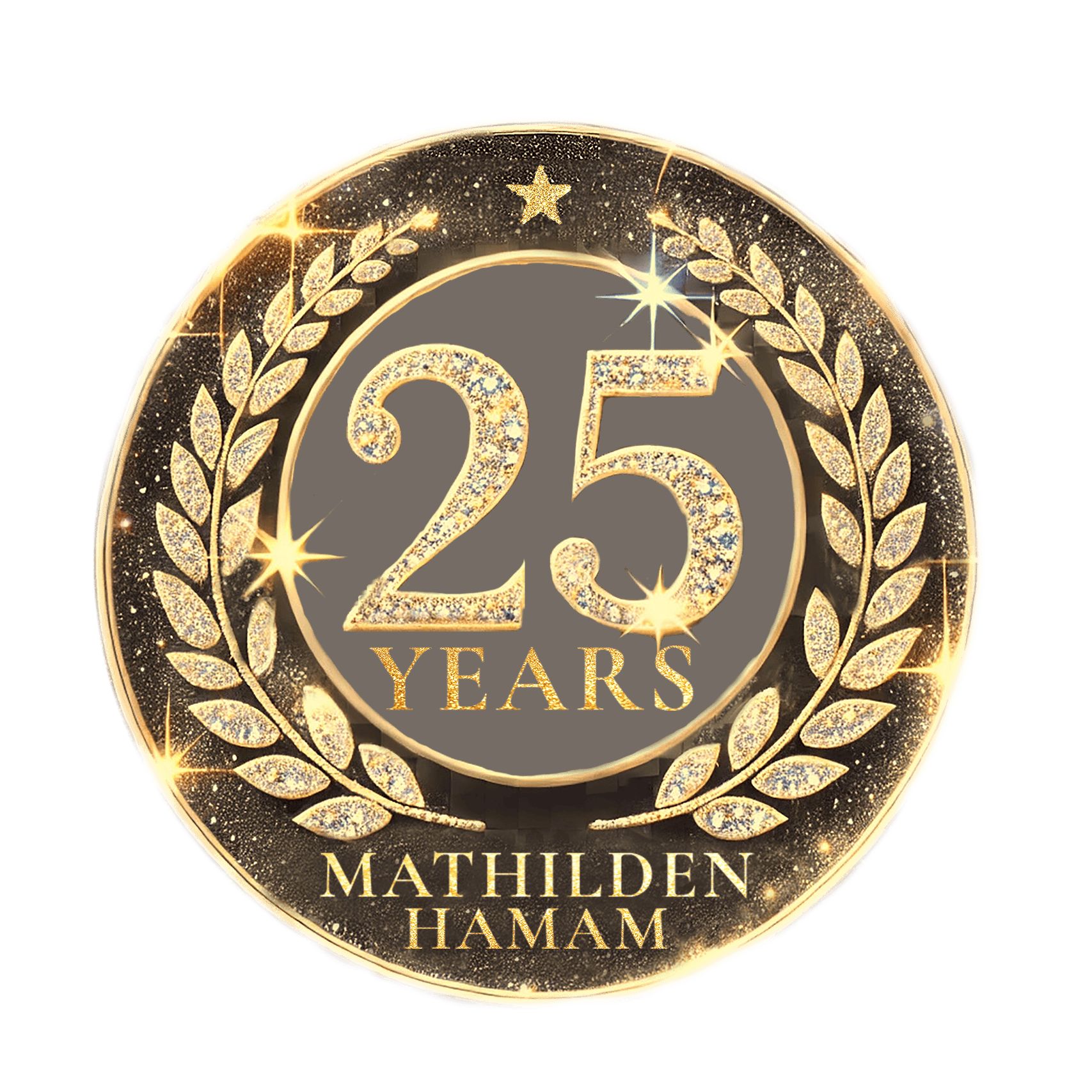 25 Jahre Mathilden Hamam München als Jubiläumssymbol für orientalische Wellness, Hamam Tradition und besondere Spa Erlebnisse.