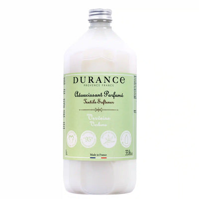 Durance Textilweichspüler Verveine, 1L, mit pflanzlichen Inhaltsstoffen, für weiche, duftende Wäsche, Made in France.