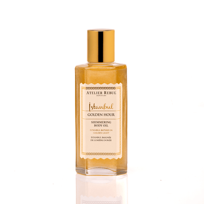 Istanbul Golden Hour Shimmering Body Oil mit goldenem Schimmer – Atelier Rebul