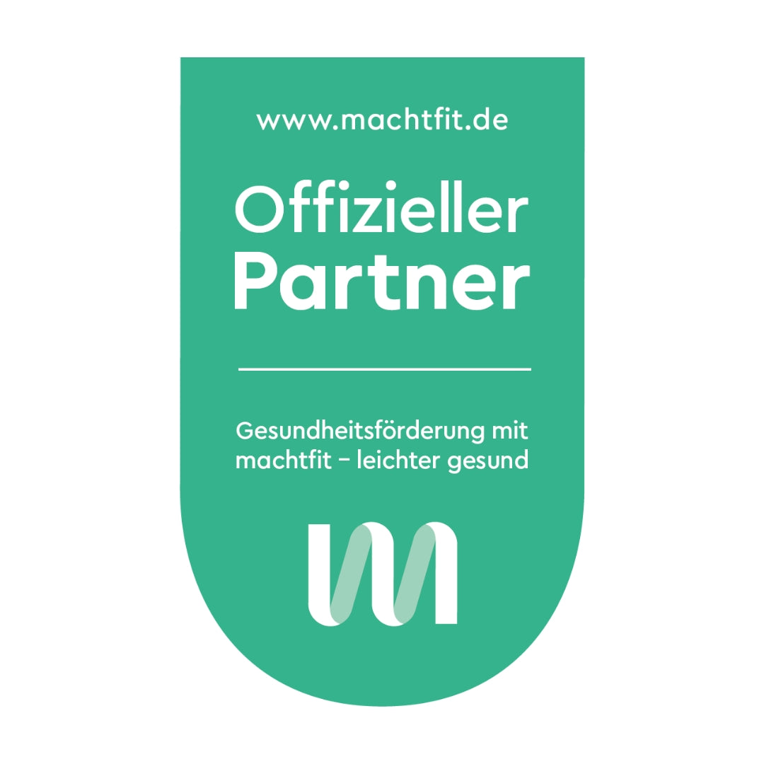 Machtfit Partner Logo als Kooperation des Mathilden Hamam München für Gesundheitsförderung, Wellness Angebote und entspannende Spa Erlebnisse.